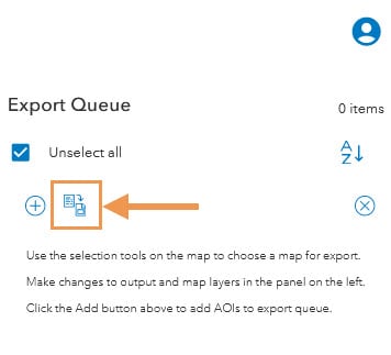 MPS web app Export Queue