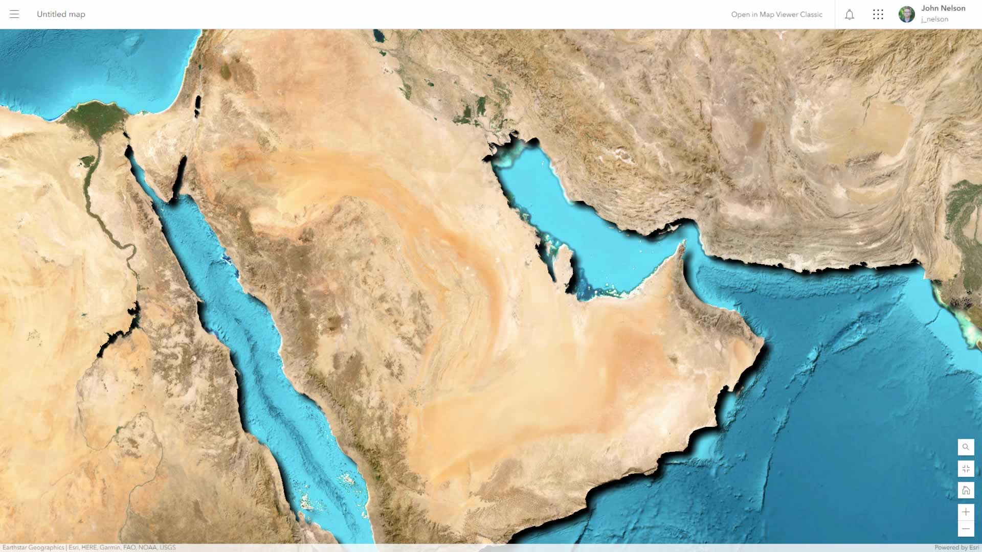 World Imagery basemap, after embossed land effect. World Imagery basemap, after embossed land effect.