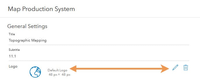 Logo settings Logo settings