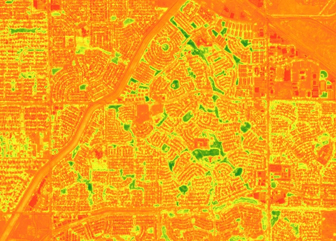 Image depicting colorized NDVI