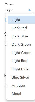 Color theme options