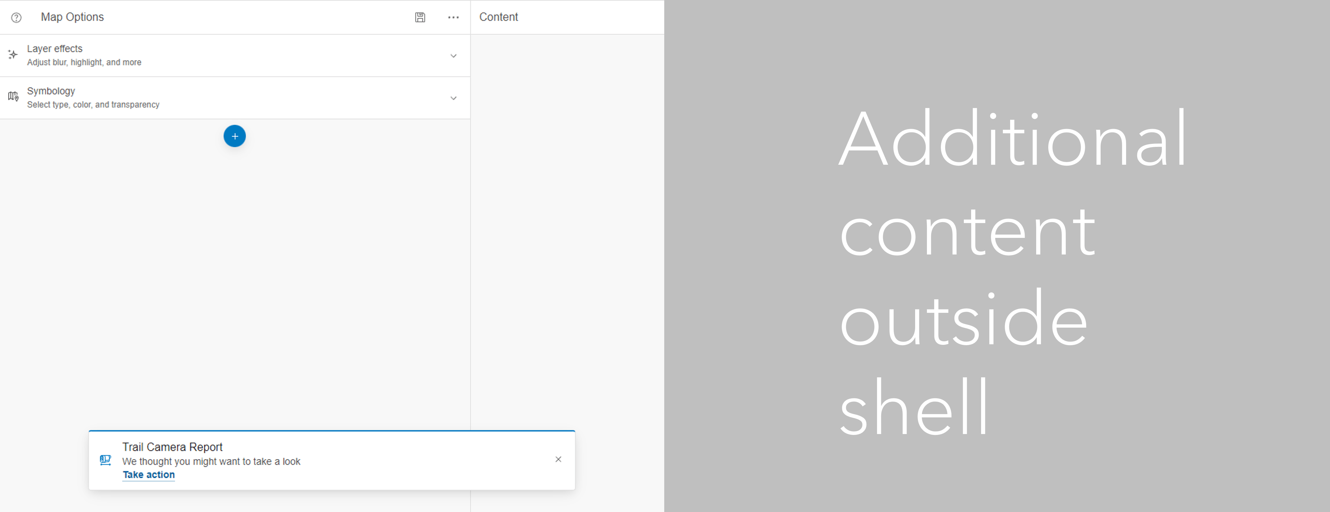 Shell's alerts slot containing an Alert, which is constrained to the extent of the Shell.