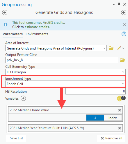 Generate Grids and Hexagons geoprocessing tool