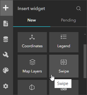 Swipe widget