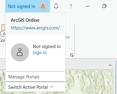 Sign in to AGOL
