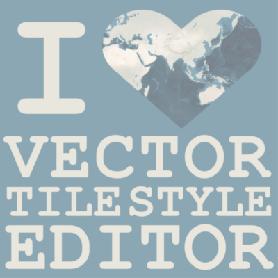 Image showing I love Vector Tile Style Editor.