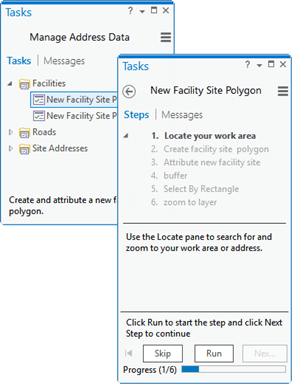 Example of Task organization and running task steps.