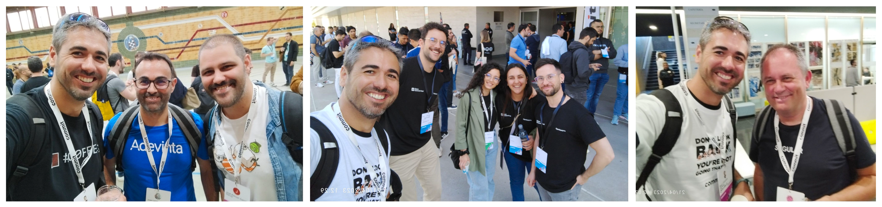 Selfies taken by Raul with other developers during the event. Selfies taken by Raul with other developers during the event.