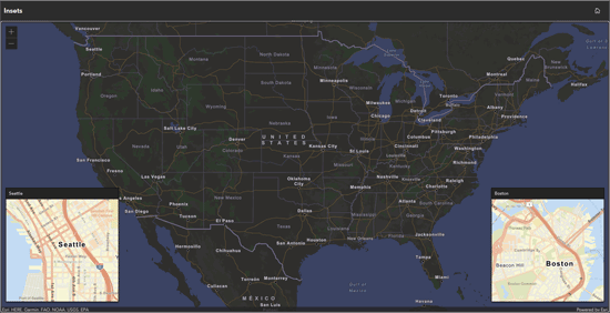 Insets ArcGIS Instant App Insets ArcGIS Instant App