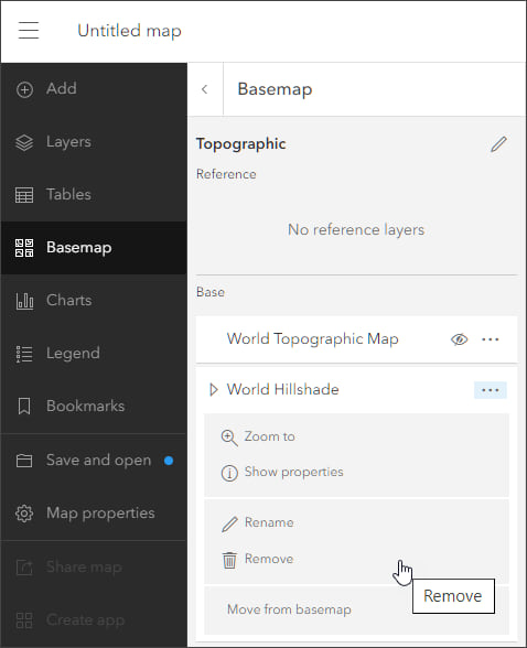 Basemap pane