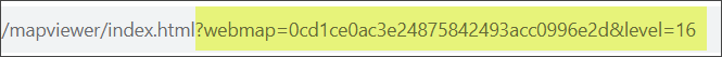 Map Viewer URL parameters
