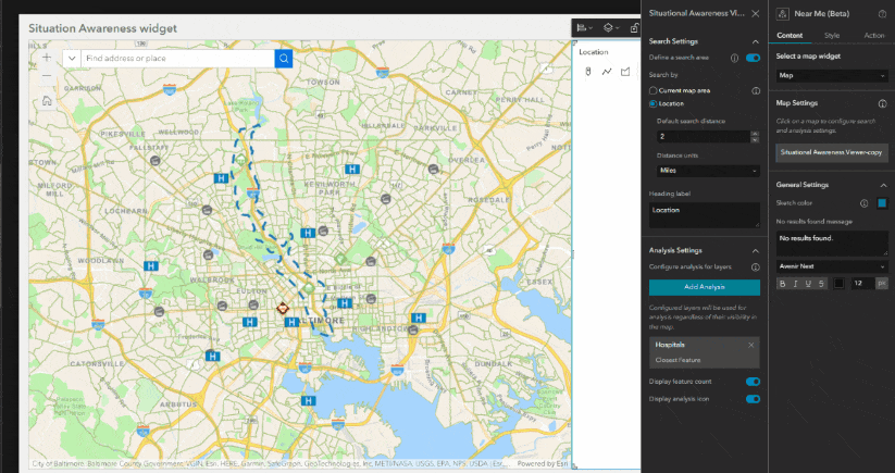 Configure proximity analysis Configure proximity analysis