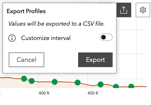 Export profiles to CSV files