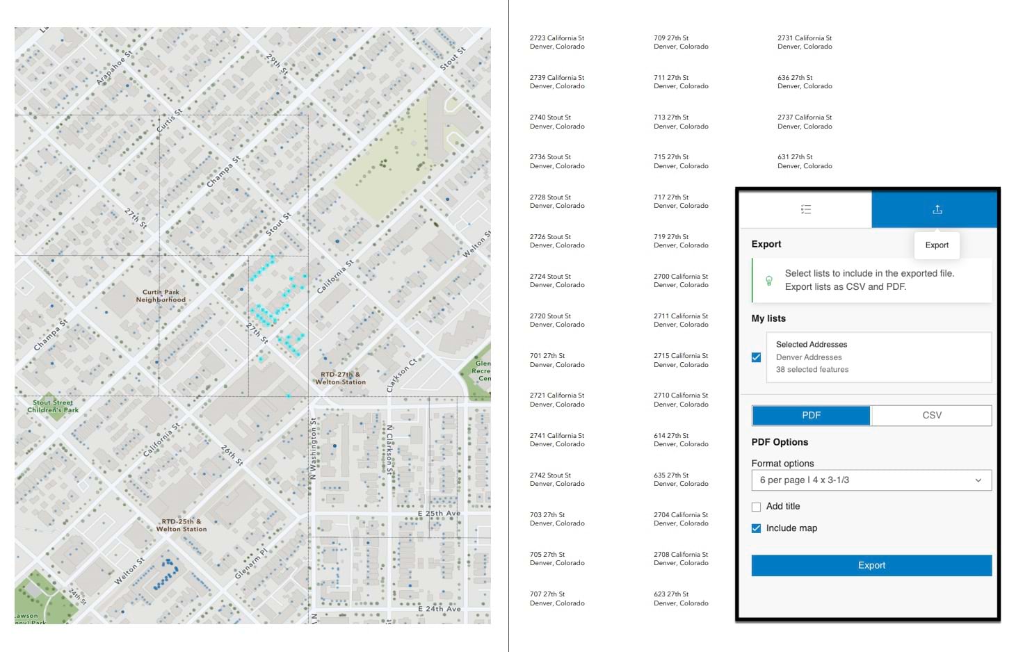 Screenshot of export PDF from sample Public Notification app Screenshot of export PDF from sample Public Notification app