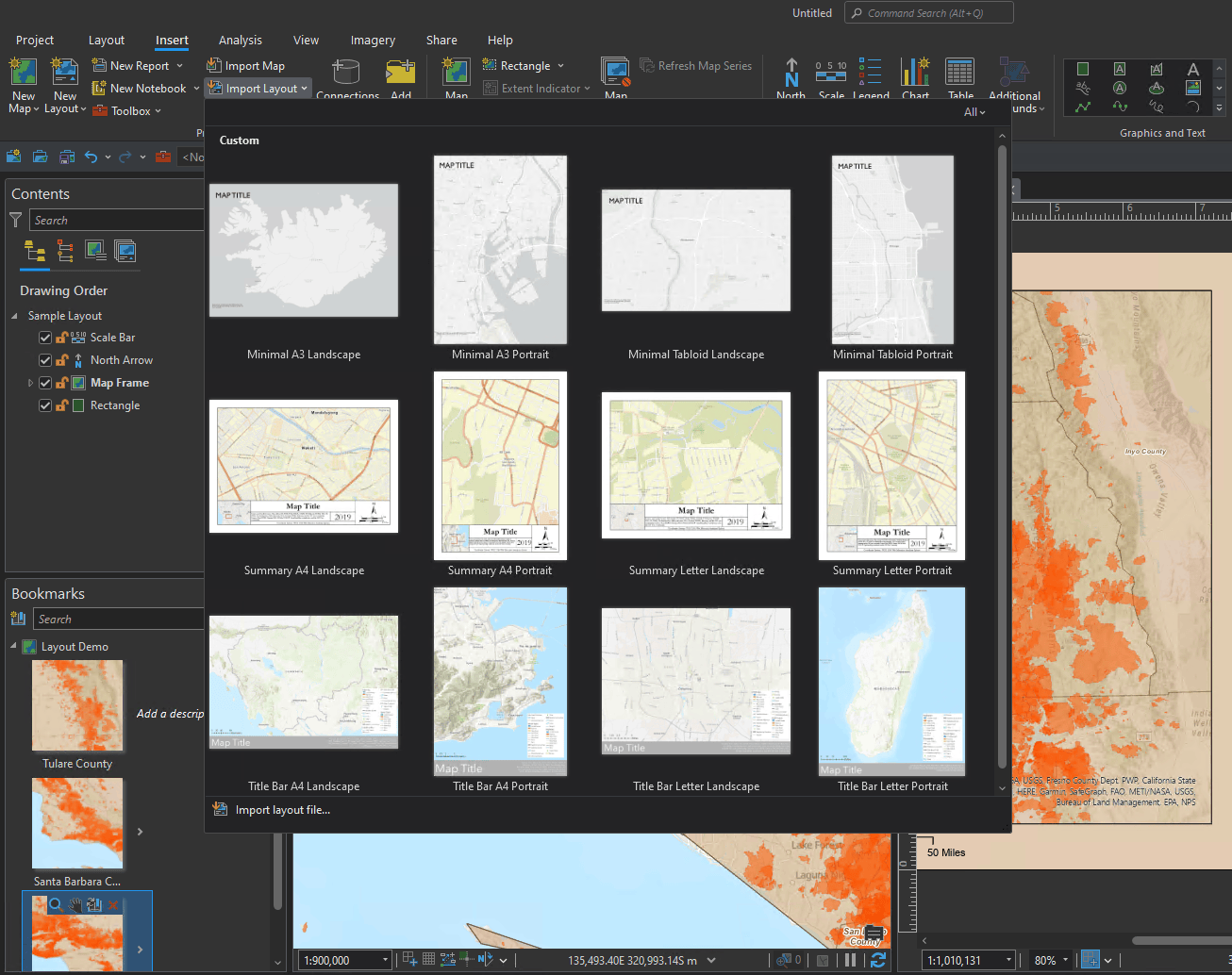 Use a template to start your layout