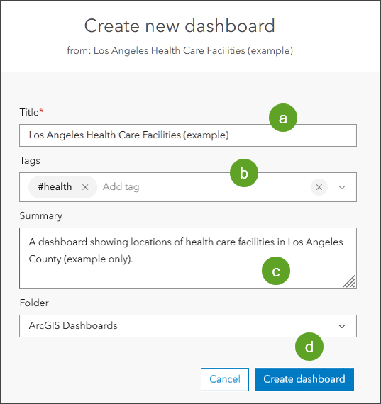 Create new dashboard Create new dashboard
