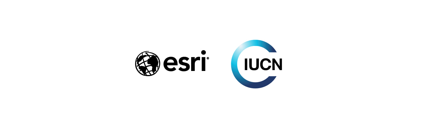 Esri and IUCN logos side by side