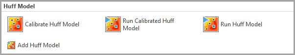Huff model workflows in the Business Analysis gallery