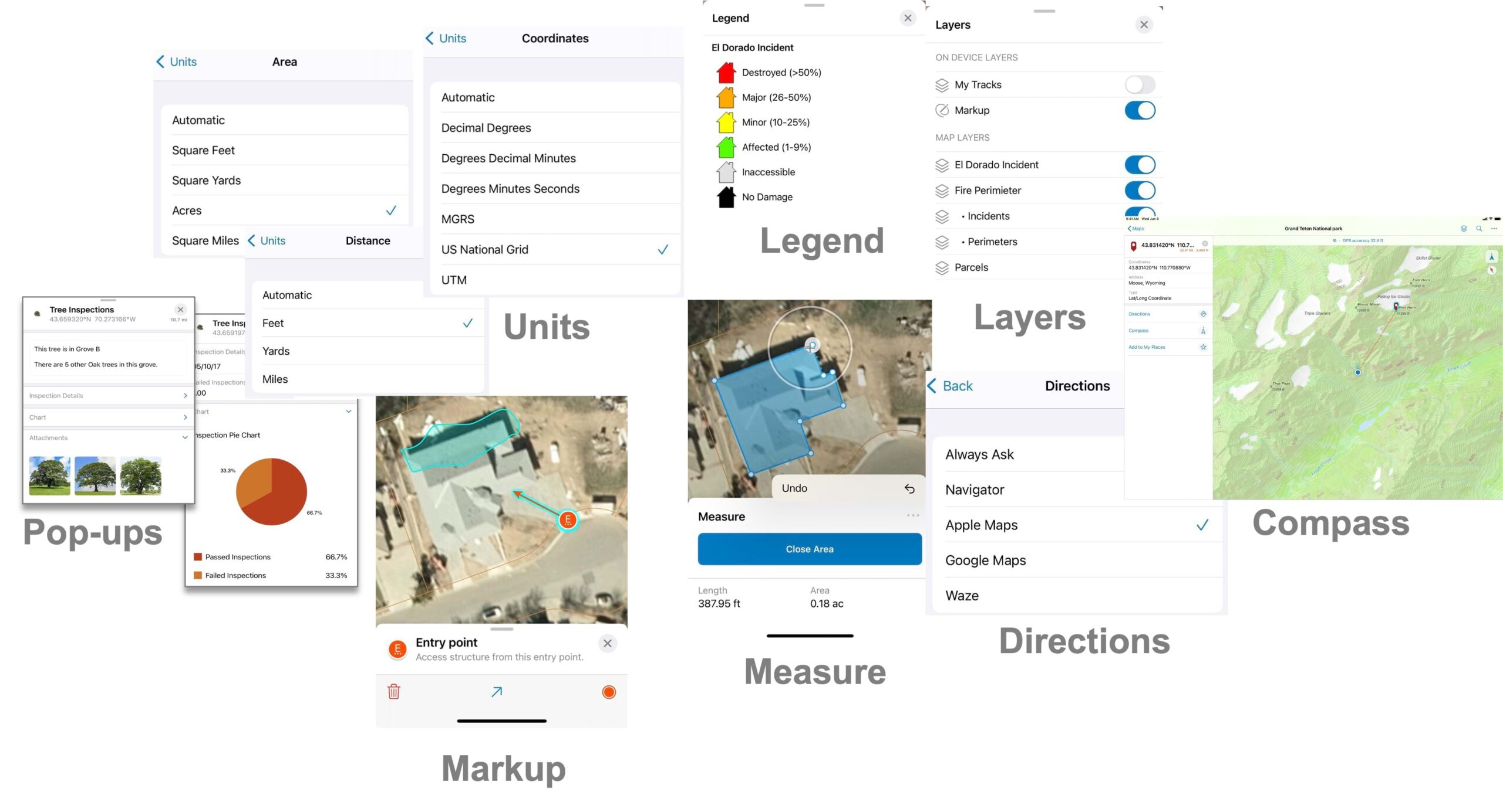 Field Maps includes map tools and settings that help you get the most from your maps.