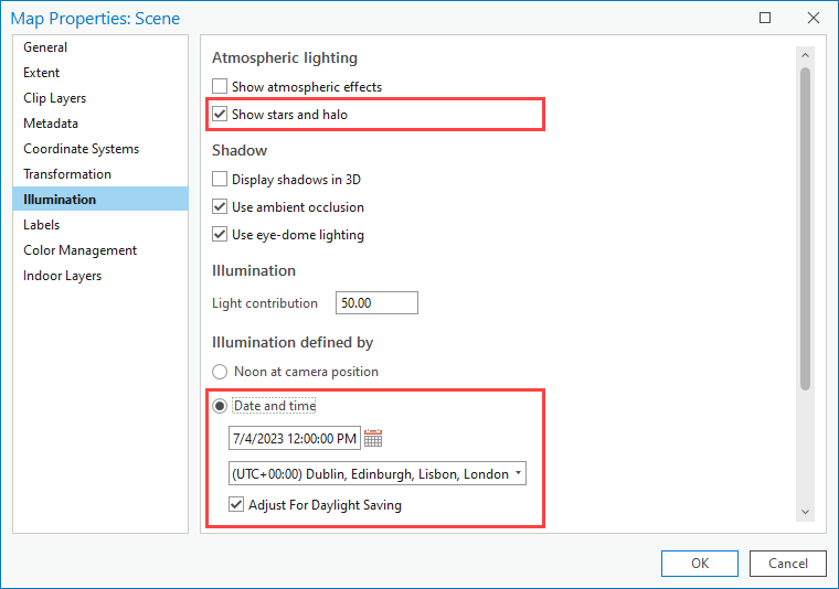 ArcGIS Pro Scene Time Settings