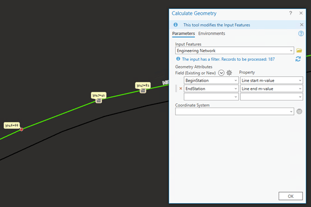 Calculate measure attributes