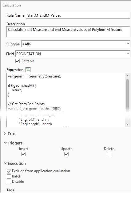 Calculate measure attributes