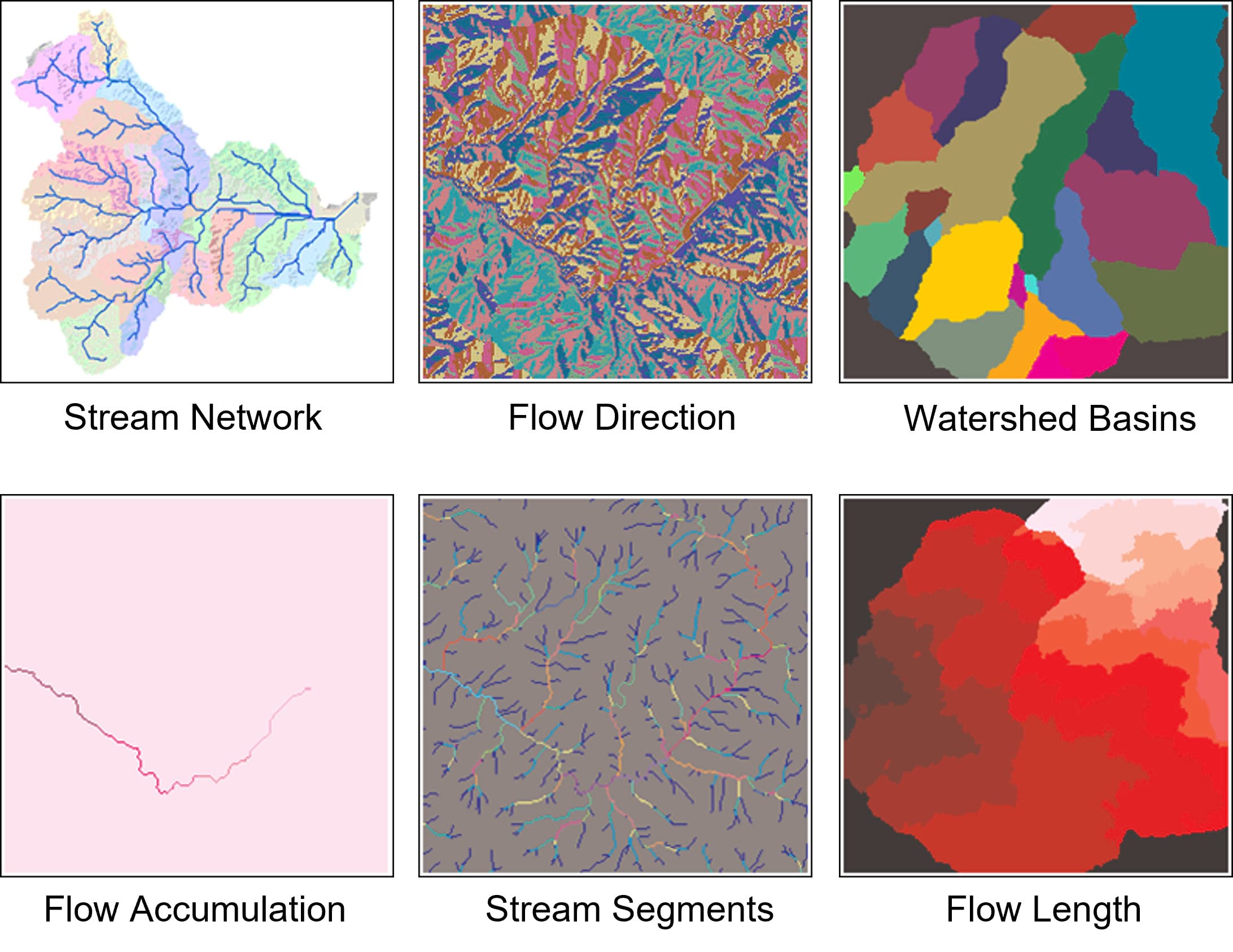 Hydrology datasets derived from DSMs