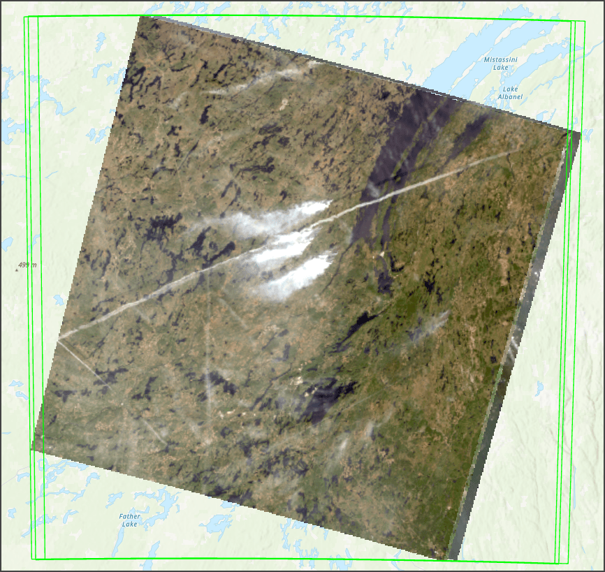 Landsat 9 image added to mosaic dataset