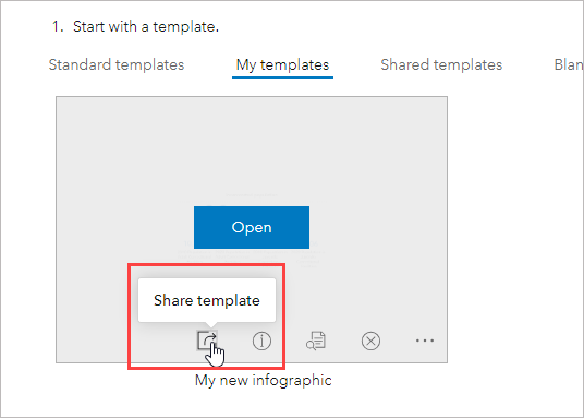 Sharing a custom infographic template