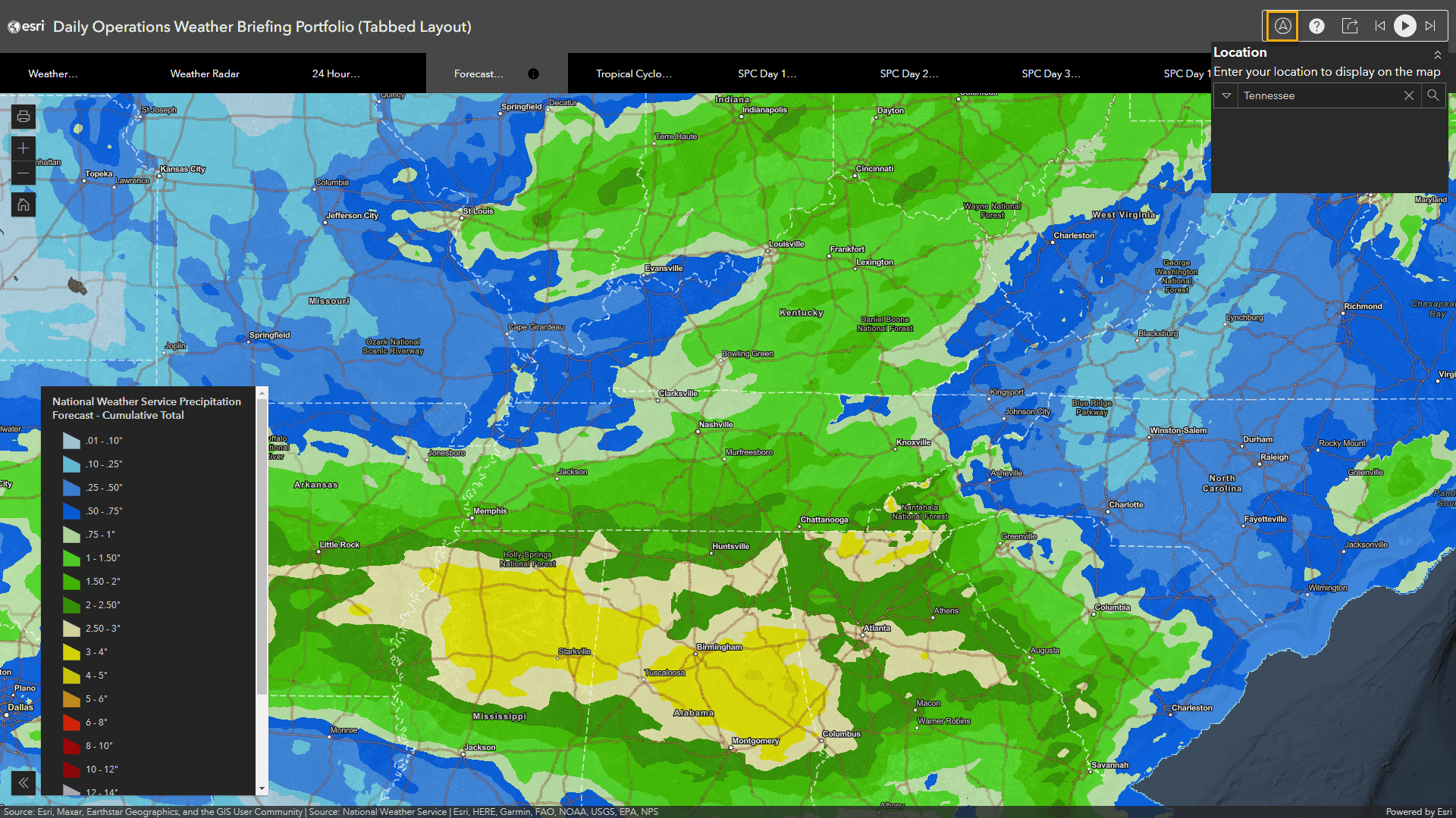 Search for a geographic location in the Portfolio app Search for a geographic location in the Portfolio app