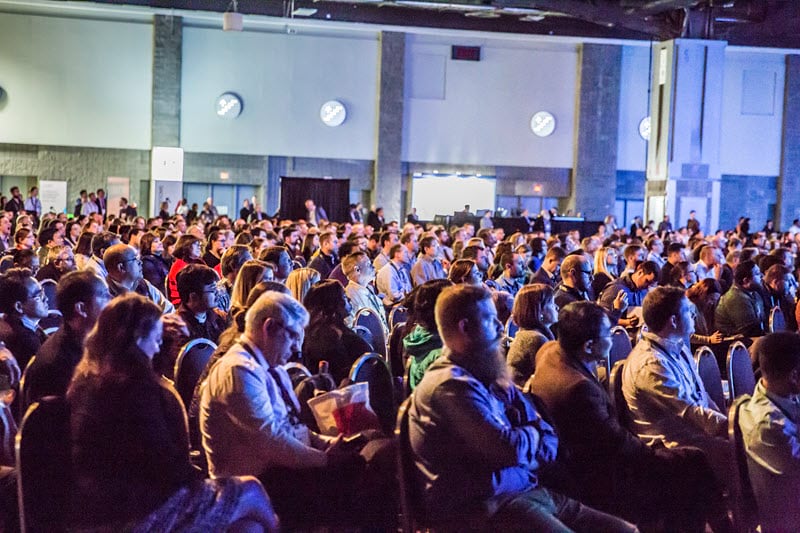 People in the audience of a conference