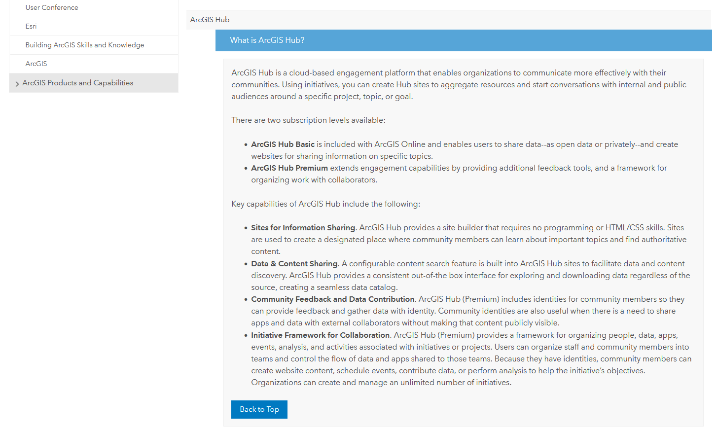 Esri UC 2023 Q&A filtered for ArcGIS Hub