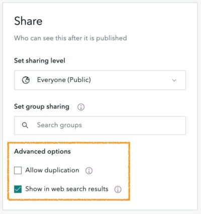 Two new advanced options are shown Two new advanced options are shown