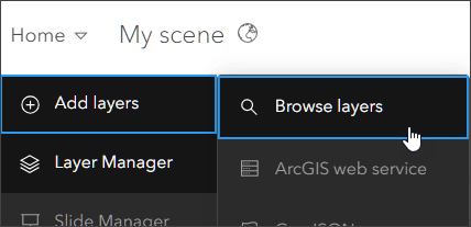 Add layers to scene Add layers to scene