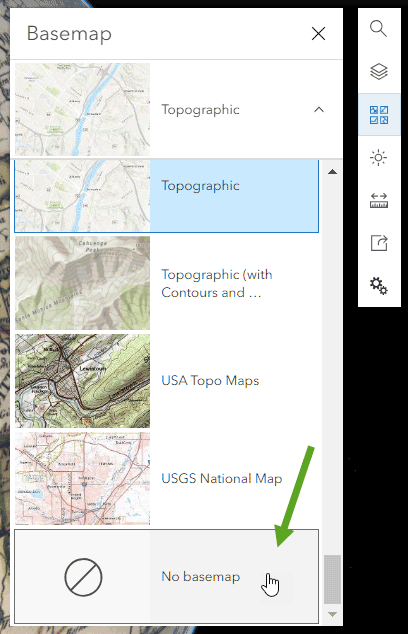 Remove basemap