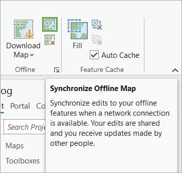 Synchronize Offline Map