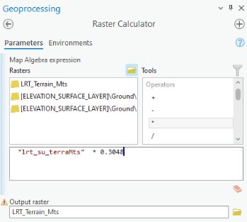 Raster Calculator