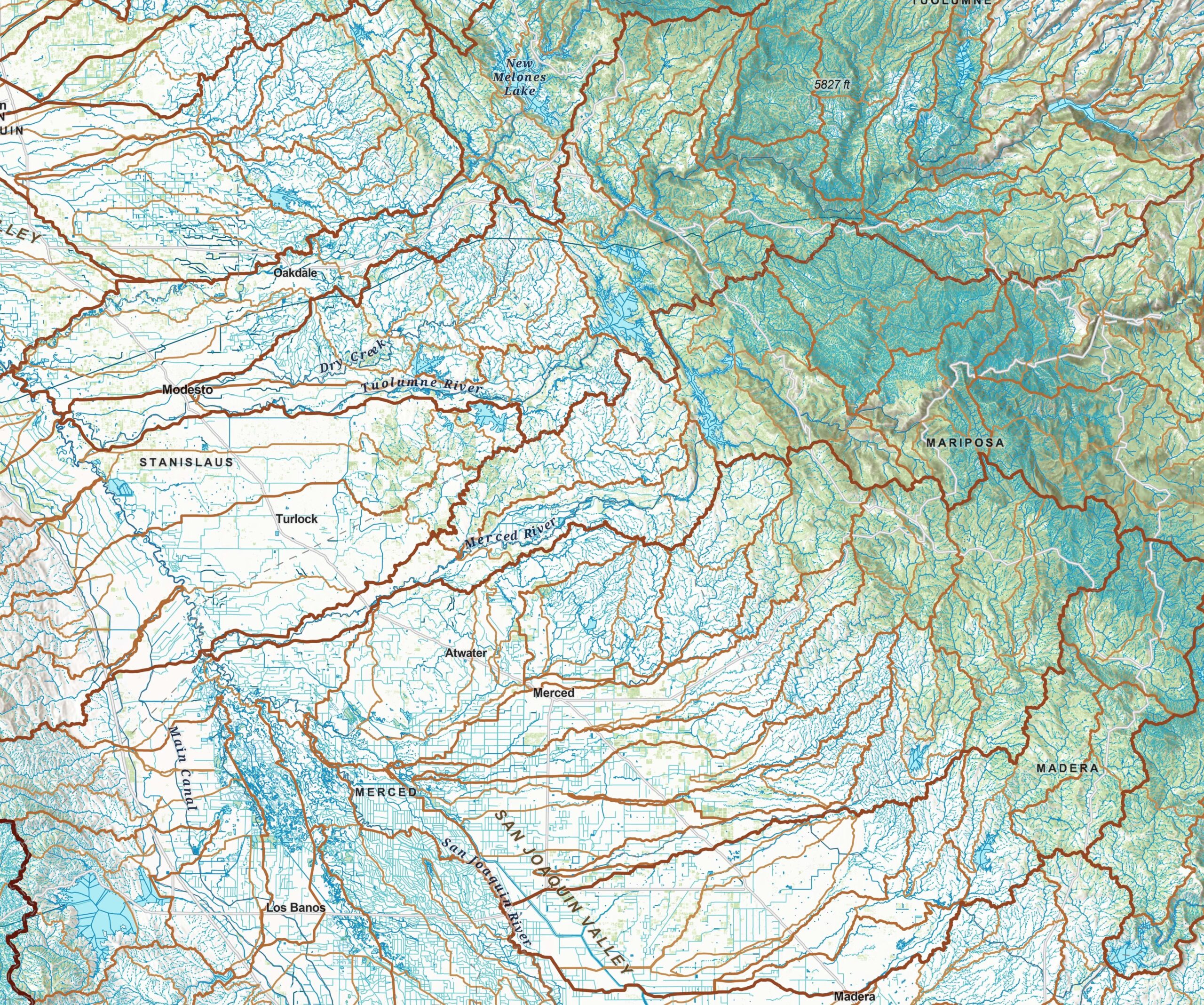 The WBD and the National Hydrography Dataset (NHD) were developed together.
