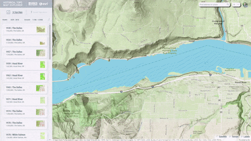 Downloading a local image file from the USGS Topo Map Explorer
