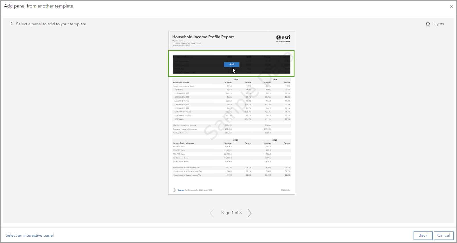 Select a panel from the tabular infographic Select a panel from the tabular infographic