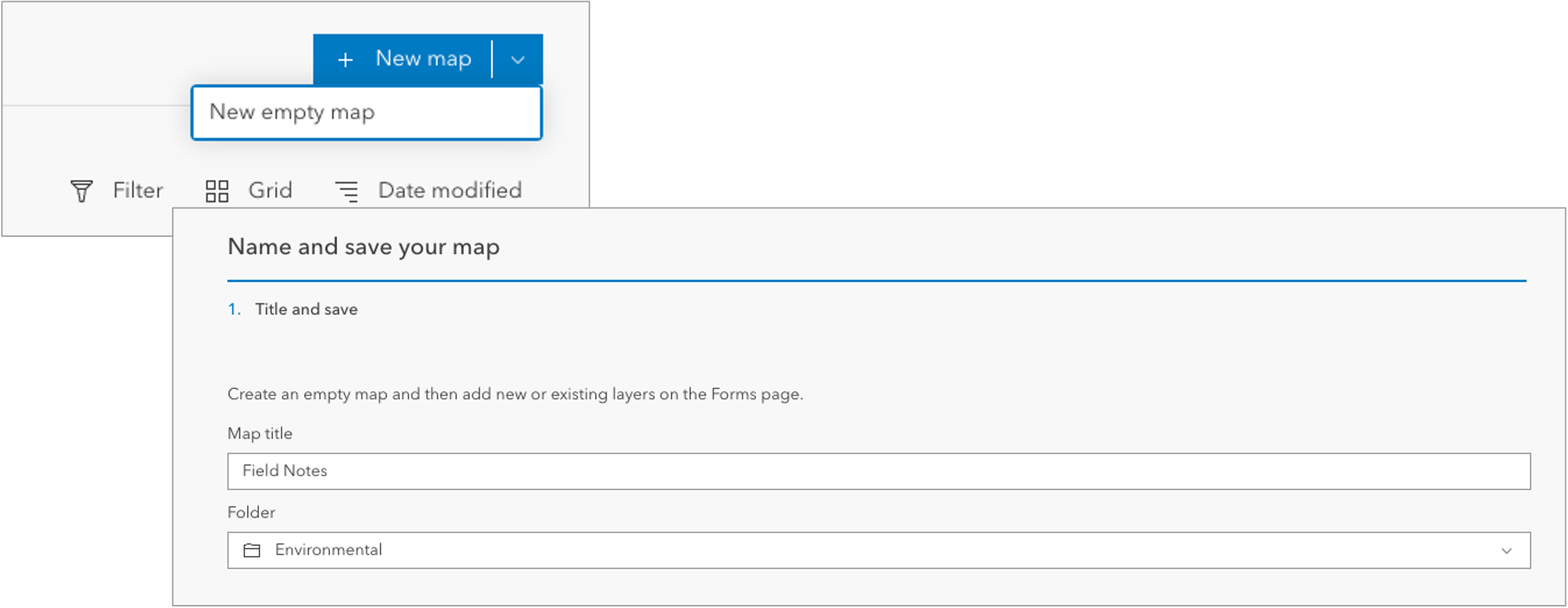 Create New empty maps Create New empty maps