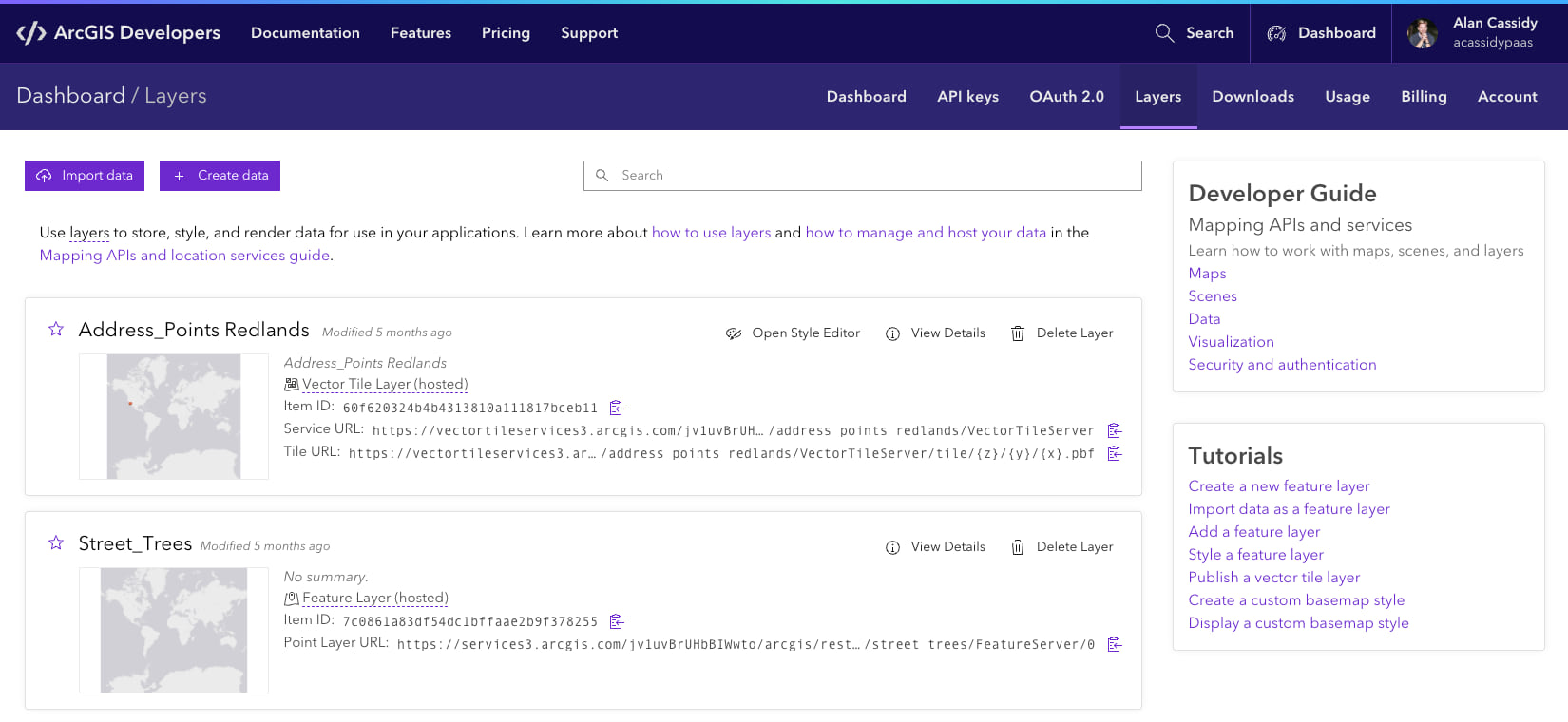 Import, Create and Manage Data experience in ArcGIS Platform