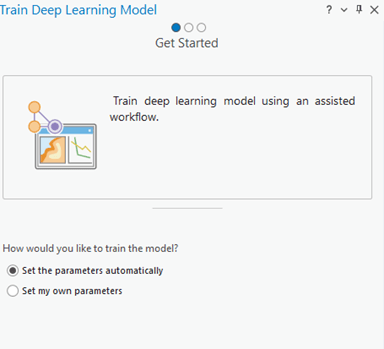 Train Deep Learning Model wizard - Get Started pane