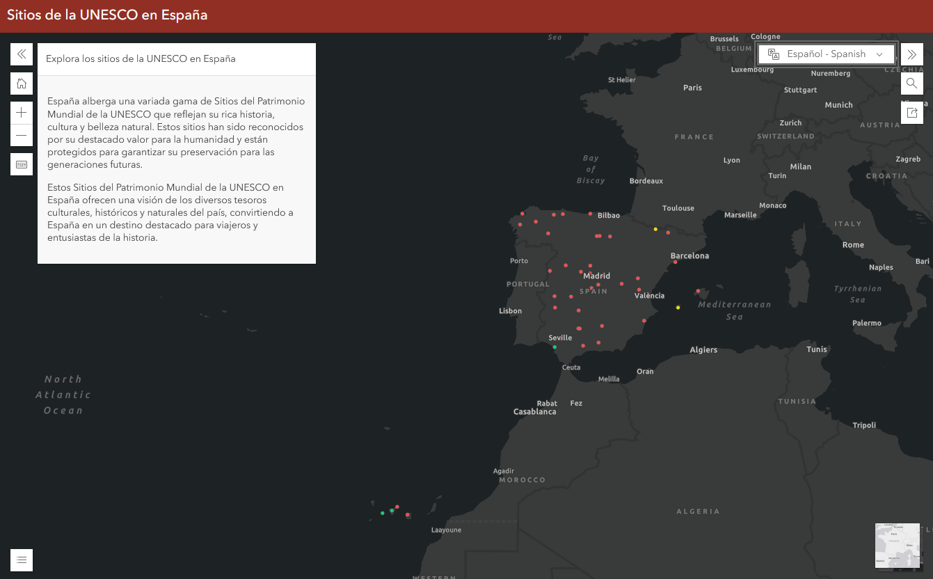 Example app using the Media Map template and the language switcher