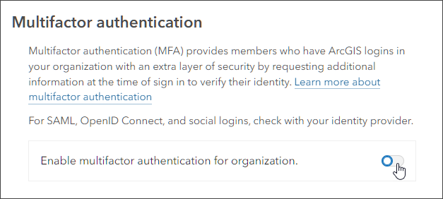 Enable multifactor authentication
