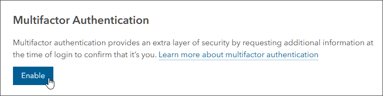 Member option to enable MFA Member option to enable MFA
