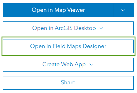 Open in Field Maps Designer