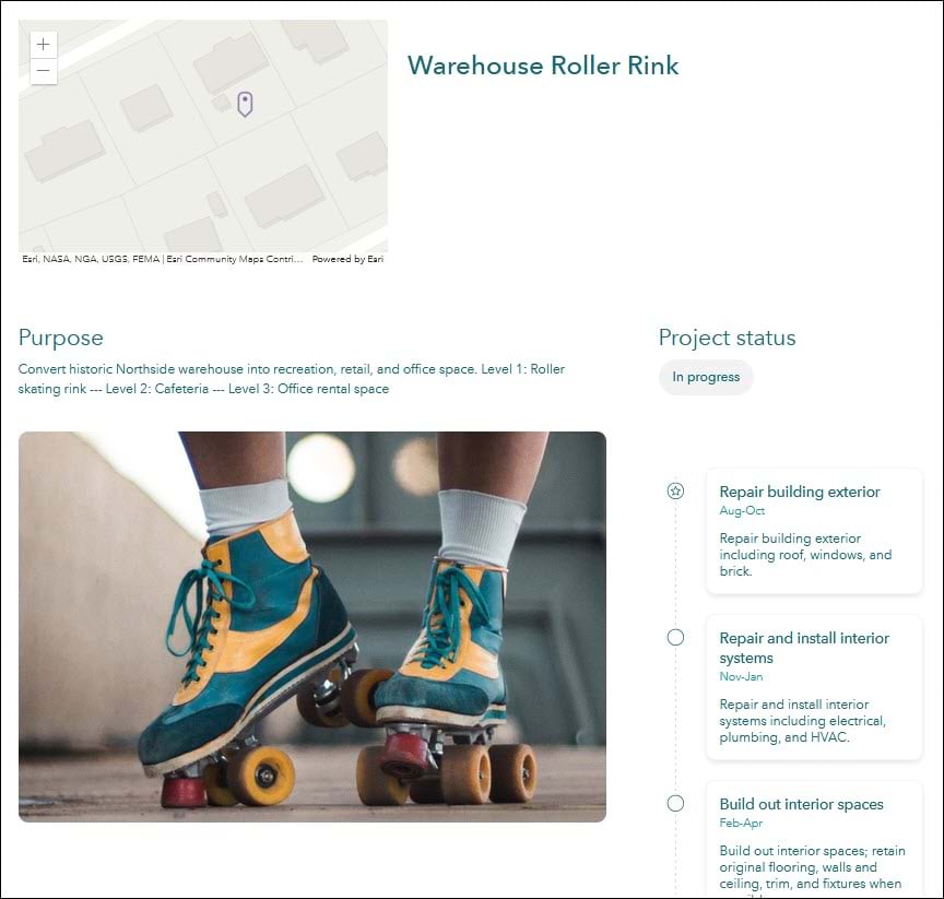 arcgis hub: project view arcgis hub: project view