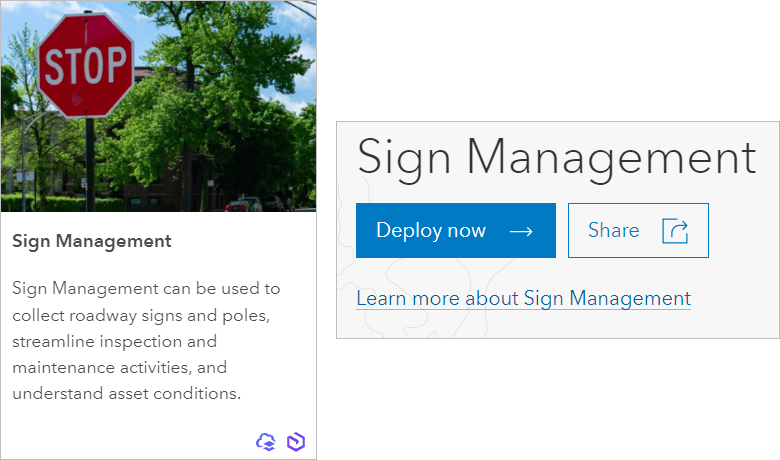 Sign Management card and Deploy now button