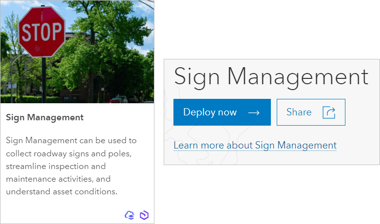 Sign Management card and Deploy now button Sign Management card and Deploy now button